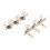 Silver Engraved Plank Round Knobs Tuning Peg Machine Head for Classic 3