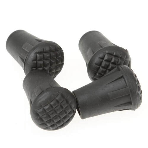 4pcs Replacement Rubber Tips End for Hiking Stick Walking Trekking Pol 2