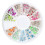 500pcs 3D Nail Art DIY Glitter Decoration Square Rivet Shaped 2