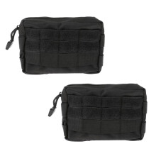 2pcs Outdoor Sports Molle Tactical Waist Bag Phone Belt Loop Bum Fanny