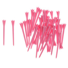 Pack of 40 Brand New Professional Tee System Golf Tees Pink