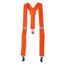kid Solid Strap Clip Tie Set Orange