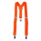 kid Solid Strap Clip Tie Set Orange 1
