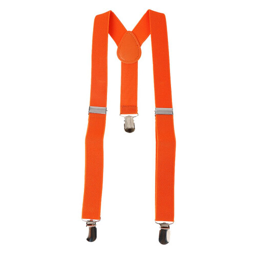 kid Solid Strap Clip Tie Set Orange