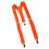 kid Solid Strap Clip Tie Set Orange 2