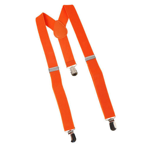 kid Solid Strap Clip Tie Set Orange 1
