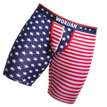 Men's Underpants American Flag Printed Underwear Boxers Shorts M