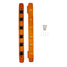 Billiards Snooker Pool Cue Wall Rack Wall Mounted Stick Holder Hold 6