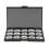 Black Makeup Palette Empty Eyeshadow Blusher Case Cosmetic Collection 3