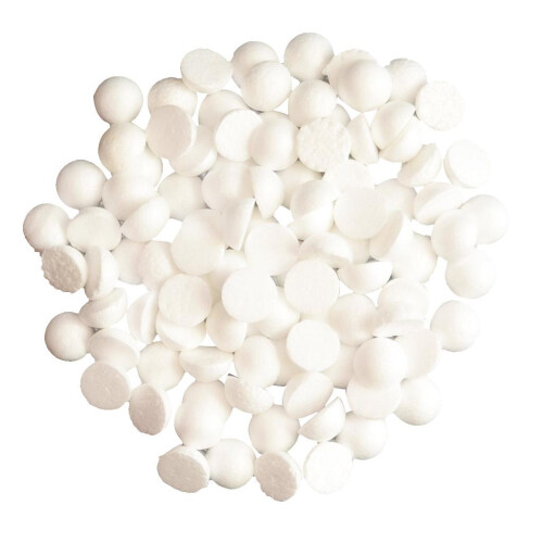 100 Pieces Half Round Solid Polystyrene Foam Balls for Christmas Craft 1