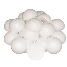 50 Pieces Half Round Solid Polystyrene Foam Balls for Christmas Craft
