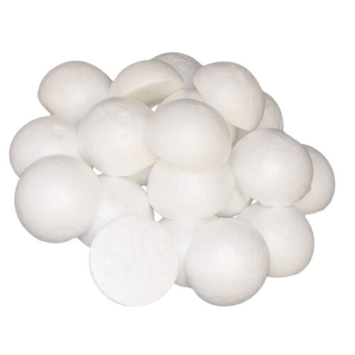 50 Pieces Half Round Solid Polystyrene Foam Balls for Christmas Craft 2