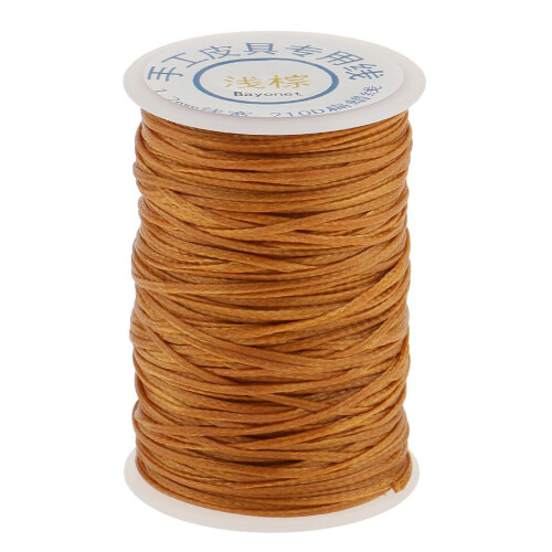 70 Meters Flat Line Waxed Thread For Leather Craft 1.2mm as described 2