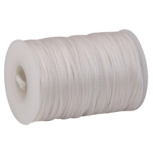 70 Meters Flat Line Waxed Thread For Leather Craft 1.2mm white