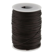 70 Meters Flat Line Waxed Thread For Leather Craft 1.2mm brown