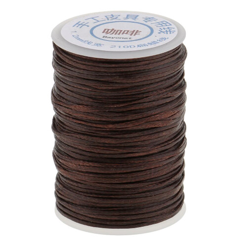 70 Meters Flat Line Waxed Thread For Leather Craft 1.2mm as described 2