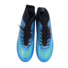 Hoch geschnittene Fußballschuhe für Männer & Frauen, Royalblau, Größe 43, Gummispikes