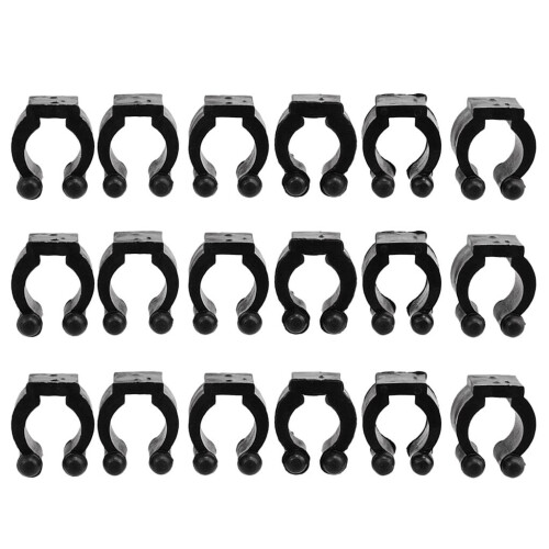 18 Pieces Plastic Cue Clips Round Replacement Cue Clips for Cue Racks 1