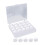 25 Pieces Bobbins and Sewing Thread with Case for Brother Singer White 2
