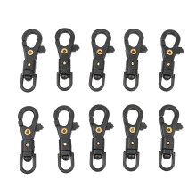 10 Plastic Outdoor Swivel Snap Hook For Weave Paracord Lanyard Buckles