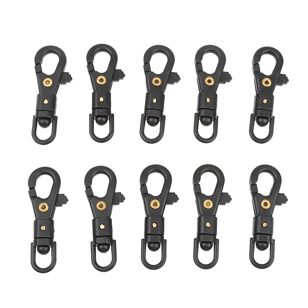 10 Plastic Outdoor Swivel Snap Hook For Weave Paracord Lanyard Buckles 6901423373419