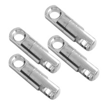 4 Piece Stainless Steel Double Ball Bearing WIND ON Fishing Swivel Con
