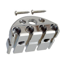 4 String Electric Headless Bass Guitar Locking Nut with Screws Silver