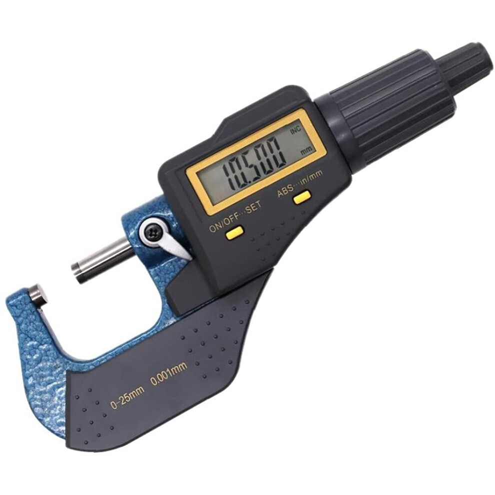Digital Micrometer 0.001Mm Precision Measurement With Lcd Display Inch Metric Conversion 9199774926690