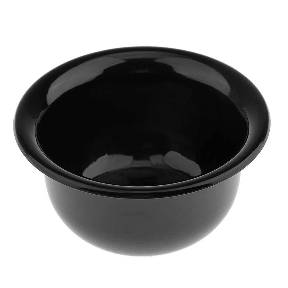 Men's Plastic Shaving Brush Mug Bowl Salon Barber Beard Shave Cup Blac