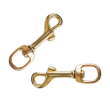 2 Pieces Brass Swivel Eye Bolt Snap Hook Clip for Underwater Scuba Div