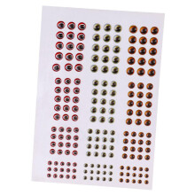 183Pc 3/4/5/6mm 3D Simulation Holographic Fishing Lure Eyes Fly Tying