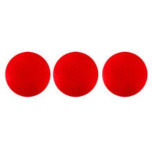 3 Pieces Glow In Dark Red LED Light Up Golf Ball Official Size Weight