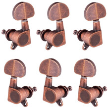 Red Copper Sealed Acoustic Electric Guitar Tuning Pegs Tuners Button -