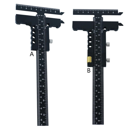 Woodworking Scriber T Type Marking Ruler For Layout And Precise Measuring Tools 2