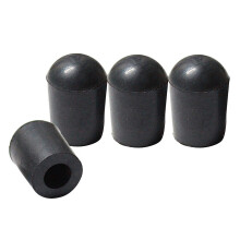4 Pieces Black Rubber Tip for Upright Double Bass Endpin
