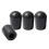 4 Pieces Black Rubber Tip for Upright Double Bass Endpin 1