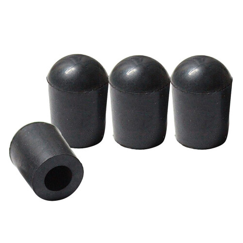 4 Pieces Black Rubber Tip for Upright Double Bass Endpin