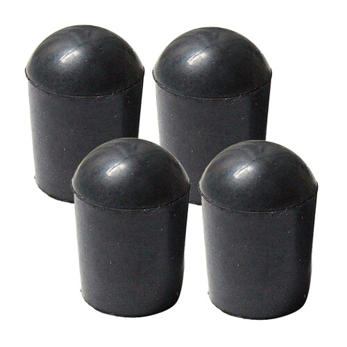 4 Pieces Black Rubber Tip for Upright Double Bass Endpin 1