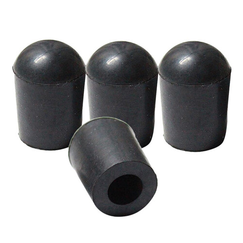 4 Pieces Black Rubber Tip for Upright Double Bass Endpin 2