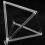 Crystal Singing Pyramid  C Note for Root Singing Bowl 6 inch+Suede Mal 3