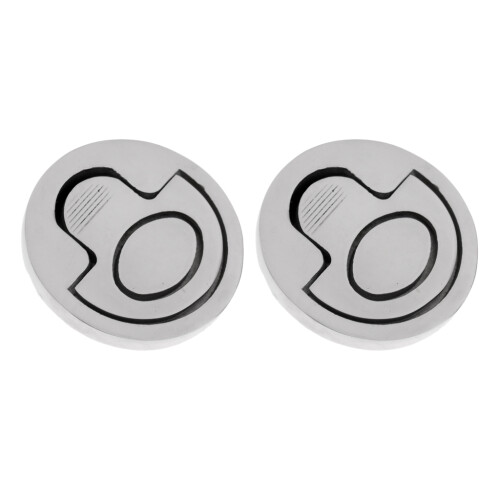 2 Pieces Marine Grade 316 Stainless Steel Flush Pull Lift Handle Ring