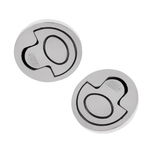 2 Pieces Marine Grade 316 Stainless Steel Flush Pull Lift Handle Ring 2