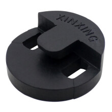 Black Round Rubber Cello Mute Silencer Music Instrument Accessory