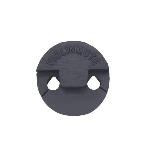 Black Round Rubber Violin Mute Silencer Accessory 1
