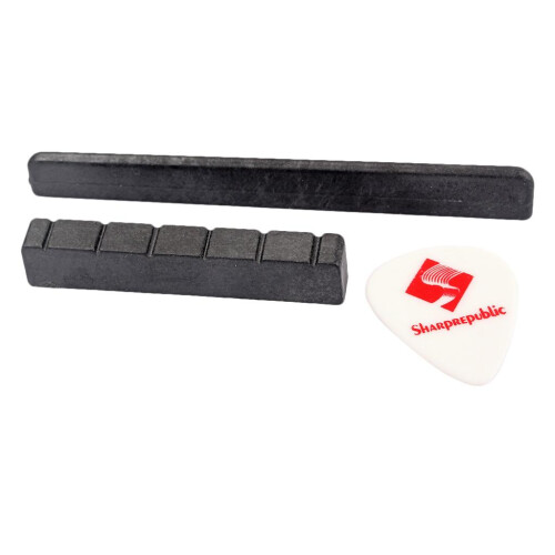 Plastic Guitar Bridge Saddle Nut Slotted Set for Classical Guitar Part