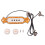 Pre-wired 4 String Electric Cigar Box Guitar Magnetic Pickup Volume & 1