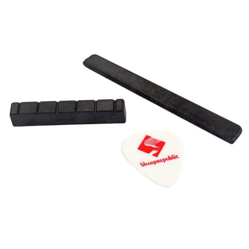 Plastic Guitar Bridge Saddle Nut Slotted Set for Classical Guitar Part 1