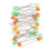 Box of Patchwork Pins Flower Button Head Pins DIY Quilting Tool Sewing 3