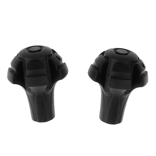 2 Pieces Rubber Tip End Cap Hammers Trekking Pole Hiking Walking Stick 1
