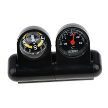 2 In 1 Removable Car Compass and thermometer Adhesive Van Truck Vehicl